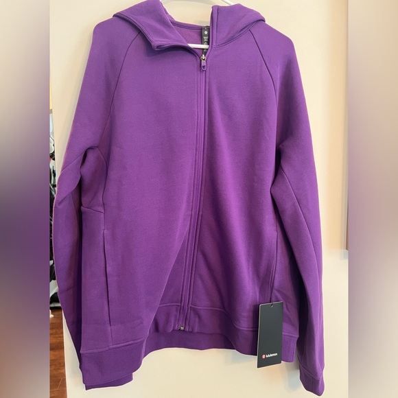 NWT Lululemon Classic Fit Full-Zip Hoodie, “College Purple”, size L (unisex) - Picture 1 of 5